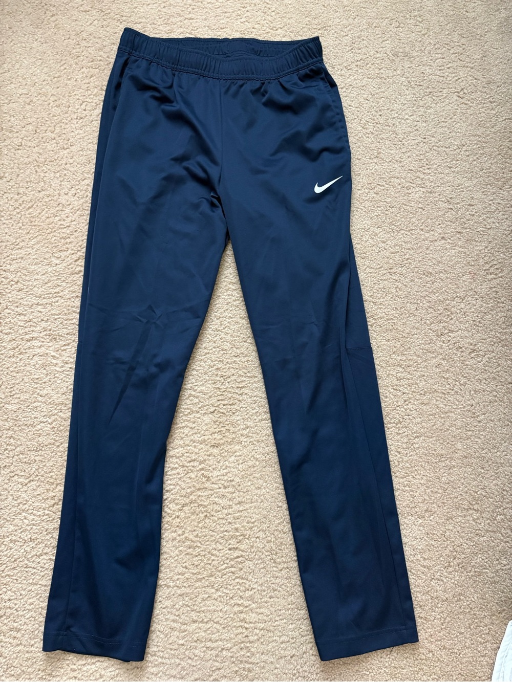 Nike Pants Adult Medium Blue Dri FIT Track Pants Joggers Drawstring + Pockets